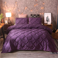 HKM-312595 Solid Color Duvet Cover Bedding Set in Various Sizes and Shades