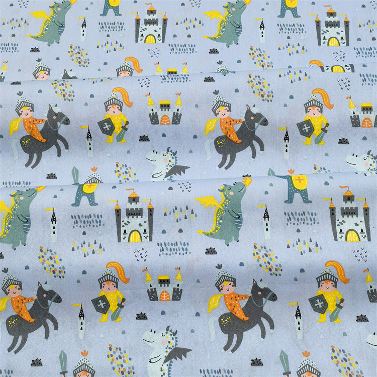 HKM-312659 Cartoon Children's Pure Cotton Twill Bedding Fabric - Soft, Durable, 1.6m Wide, Perfect for DIY Projects