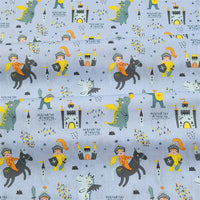 HKM-312659 Cartoon Children's Pure Cotton Twill Bedding Fabric - Soft, Durable, 1.6m Wide, Perfect for DIY Projects