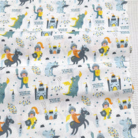HKM-312659 Cartoon Children's Pure Cotton Twill Bedding Fabric - Soft, Durable, 1.6m Wide, Perfect for DIY Projects