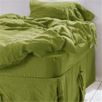 HKM-312787 Linen Fishtail Pillowcase - Nordic Style Cotton and Linen Cushion Cover, 48cm x 74cm