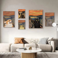 HKM-312915 Animal and Abstract Canvas Wall Art in Multiple Sizes for Modern Decor