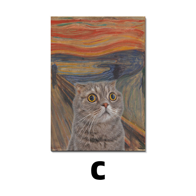HKM-312915 Animal and Abstract Canvas Wall Art in Multiple Sizes for Modern Decor