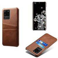 HKM-312915 Samsung Compatible Mobile Phone Case with Card Holder - PC + Leather, Various Colors Available