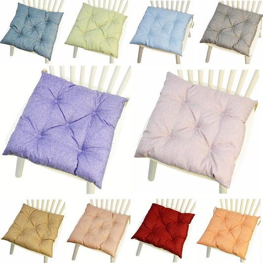 HKM-313043 Multicolor Linen Chair Cushion in Various Shapes and Colors
