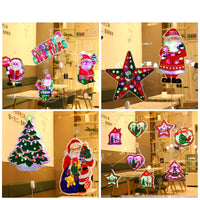 HKM-313107 Five-Pointed Star Snowflake LED Christmas Decoration Lights for Windows and Trees