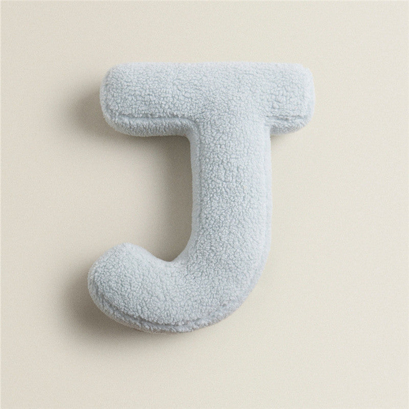 HKM-313107 Plush Alphabet Pillow Cushion for Home Decor and Photography Props