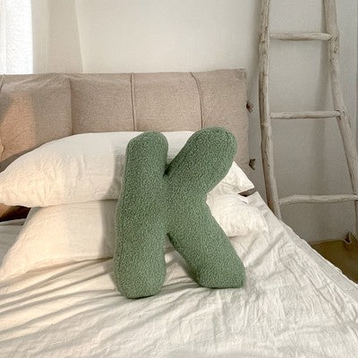 HKM-313107 Plush Alphabet Pillow Cushion for Home Decor and Photography Props
