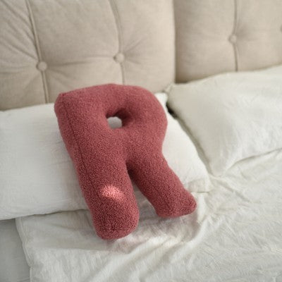 HKM-313107 Plush Alphabet Pillow Cushion for Home Decor and Photography Props