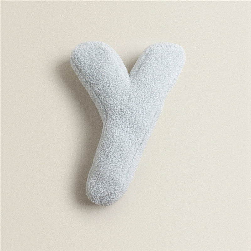 HKM-313107 Plush Alphabet Pillow Cushion for Home Decor and Photography Props