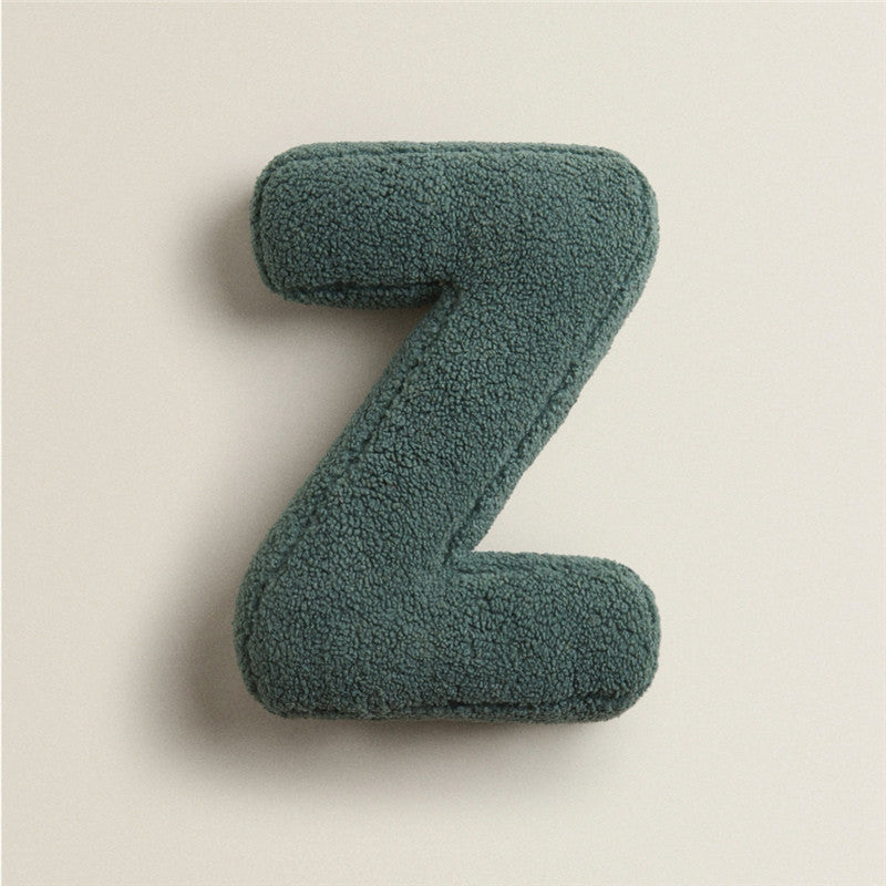 HKM-313107 Plush Alphabet Pillow Cushion for Home Decor and Photography Props