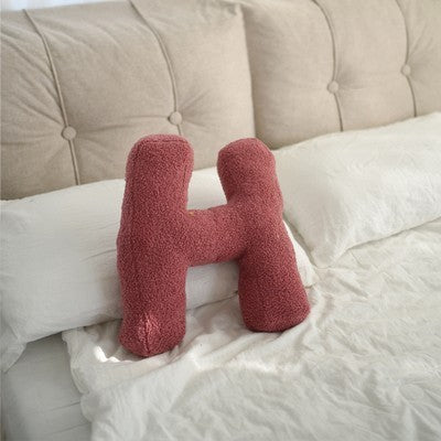 HKM-313107 Plush Alphabet Pillow Cushion for Home Decor and Photography Props