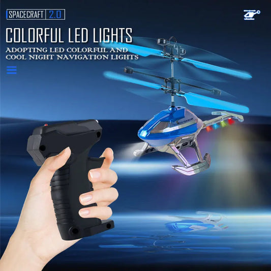HKM-313235 Remote-Controlled Airplane Helicopter for Outdoor Fun, Gesture Sensing, Ready-to-Fly