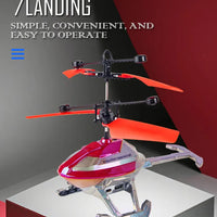 HKM-313235 Remote-Controlled Airplane Helicopter for Outdoor Fun, Gesture Sensing, Ready-to-Fly