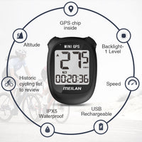 HKM-313491 Waterproof GPS Bicycle Computer - Accurate Display, Multiple Color Options