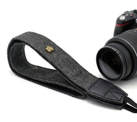 HKM-313555 Dark Grey and Brown Cotton SLR Digital Camera Shoulder Strap, 120 cm Length