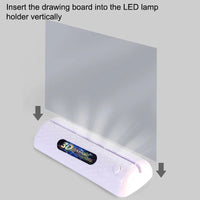 HKM-313555 LED Luminous Drawing Board for Kids with 3D Glasses, Light Effects, and Pen - Ideal Gift for Ages 3 and Up