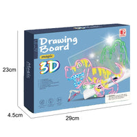 HKM-313555 LED Luminous Drawing Board for Kids with 3D Glasses, Light Effects, and Pen - Ideal Gift for Ages 3 and Up