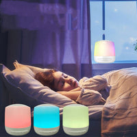 HKM-313683 White Noise Machine with Colorful Touch Lights for Relaxation and Sleep - USB Powered