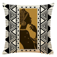 HKM-313875 Artistic Geometric Cotton and Linen Pillowcase – 45*45 cm, Soft Velvet and Encrypted Linen Options