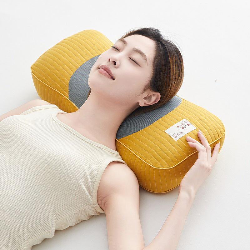 HKM-313939 Cotton Stone Washed Ingot Buckwheat Pillow with Natural Hull Filling