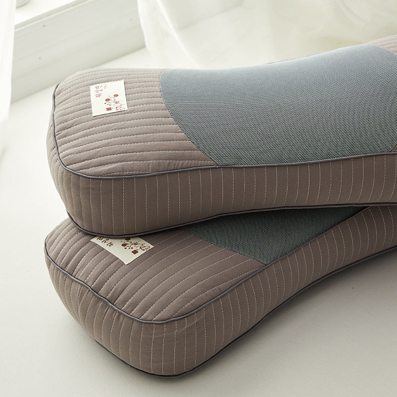 HKM-313939 Cotton Stone Washed Ingot Buckwheat Pillow with Natural Hull Filling