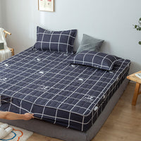 HKM-314131 Waterproof Quilted Bedspread Mattress Cover for 30cm Mattresses