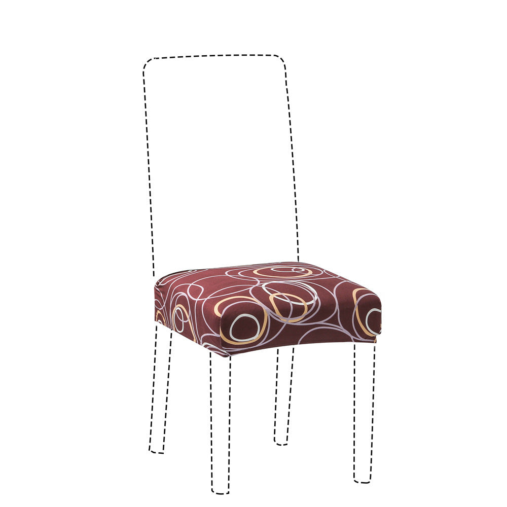 HKM-314195 Elegant Printed Elastic Chair Cover for Home - Multiple Styles and Colors Available