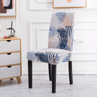 HKM-314195 Elegant Printed Elastic Chair Cover for Home - Multiple Styles and Colors Available