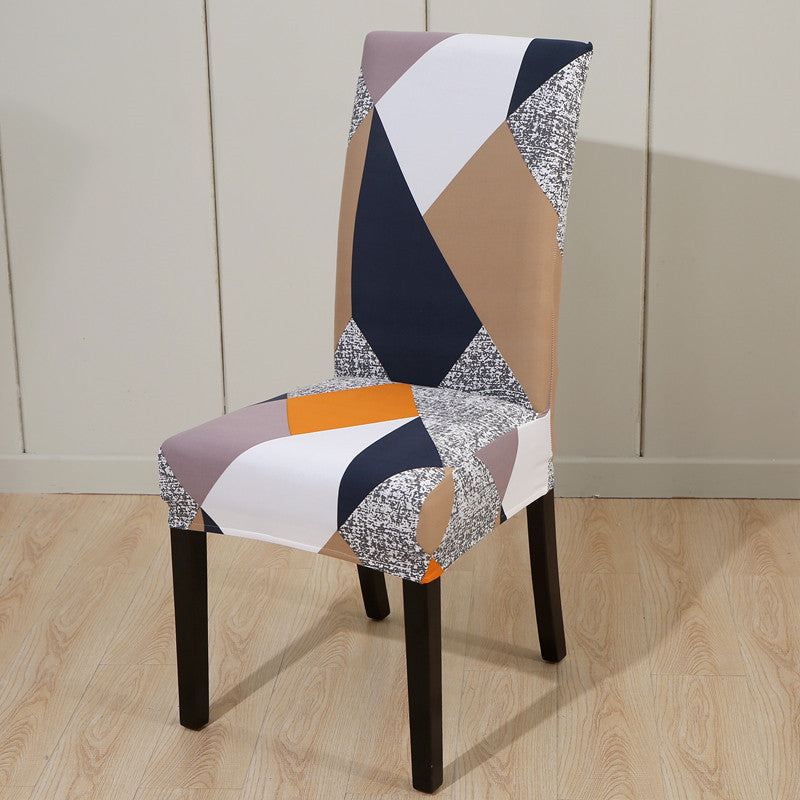 HKM-314195 Elegant Printed Elastic Chair Cover for Home - Multiple Styles and Colors Available