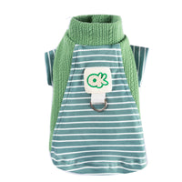 HKM-314451 Cute Striped Pet Shirts with Belt Loops - Soft Knitted Apparel for Small Dogs and Cats