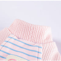 HKM-314451 Cute Striped Pet Shirts with Belt Loops - Soft Knitted Apparel for Small Dogs and Cats