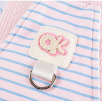 HKM-314451 Cute Striped Pet Shirts with Belt Loops - Soft Knitted Apparel for Small Dogs and Cats