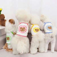 HKM-314579 Lightweight Cotton Pet Camisole for Spring/Summer Wear - Comfortable Dog Vest