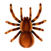 HKM-314707 Remote Control Infrared Induction Plush Spider Toy - Soft Scary Prank for Halloween 360° Rotation