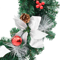 HKM-314771 LED Christmas Wreath 60 cm with Decorative Baubles and USB Power Source