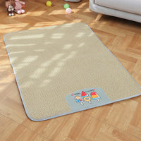 HKM-314899 Non-Slip Rattan Mat Dog Sleeping Pad - Cool Summer Ice Cushion in Multiple Sizes