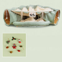 HKM-314963 Cozy Universal Cat Tunnel Bed with Polyester Material - 25CM Diameter, 126CM Length