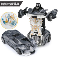 HKM-314963 Transforming Robot Car Toy for Kids - Automatic Deformation Plastic Model Vehicle