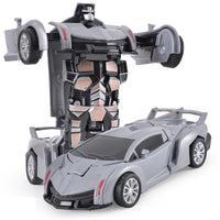 HKM-314963 Transforming Robot Car Toy for Kids - Automatic Deformation Plastic Model Vehicle
