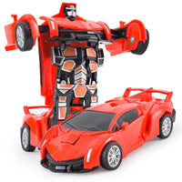 HKM-314963 Transforming Robot Car Toy for Kids - Automatic Deformation Plastic Model Vehicle