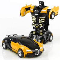 HKM-314963 Transforming Robot Car Toy for Kids - Automatic Deformation Plastic Model Vehicle