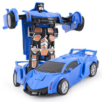 HKM-314963 Transforming Robot Car Toy for Kids - Automatic Deformation Plastic Model Vehicle