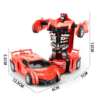 HKM-314963 Transforming Robot Car Toy for Kids - Automatic Deformation Plastic Model Vehicle