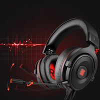 HKM-315027 Universal USB Wired Gaming Headset with Noise Reduction and Dynamic Audio Performance