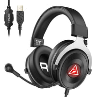 HKM-315027 Universal USB Wired Gaming Headset with Noise Reduction and Dynamic Audio Performance