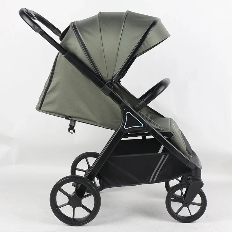 KTX-315155 Compact 3-in-1 Foldable Travel Stroller for Kids Over 3 Years with One-Foot Brake and Five-Point Safety Harness