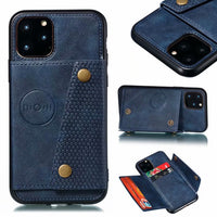 HKM-315219 Applique Leather Double Buckle Phone Case for Various Xiaomi and Redmi Models