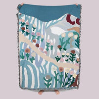 HKM-315283 Double-Sided Multifunctional Tapestry Blanket - Rainbow Circle & Various Designs, 130x160cm