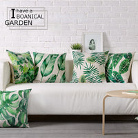 HKM-315347 Cactus Pattern Cushion Cover, 45x45 CM Polyester Decorative Pillow Case for Home and Office